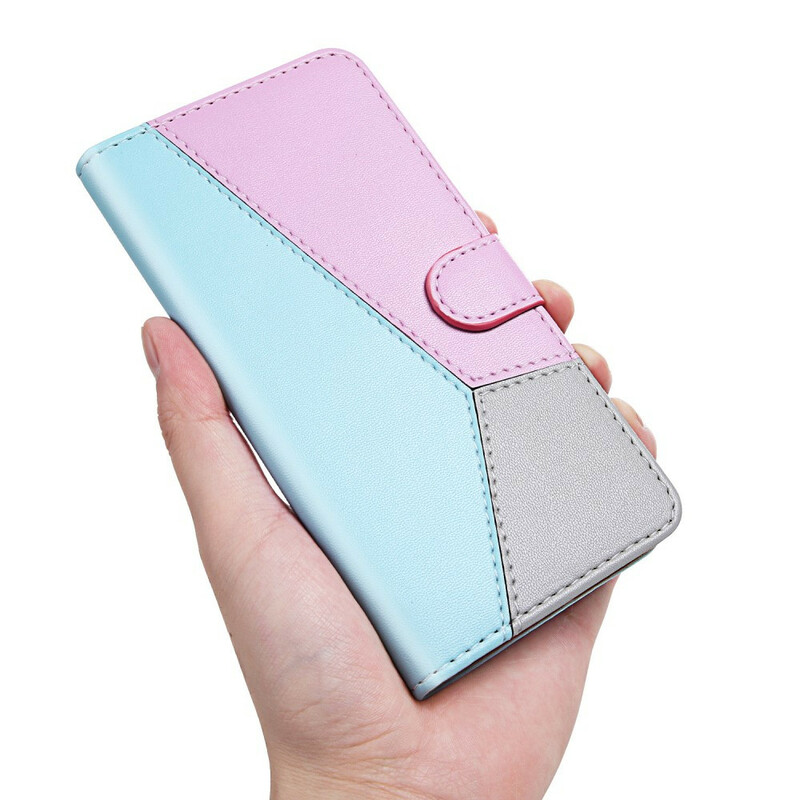 Housse Samsung Galaxy A40 Effet Cuir Tricolore Housse Samsung Galaxy A40 Effet Cuir Tricolore