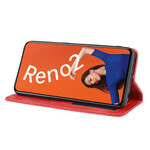 Flip Cover Oppo Reno 2 Effet Cuir Vintage Stylisé Flip Cover Oppo Reno 2 Effet Cuir Vintage Stylisé