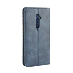 Flip Cover Oppo Reno 2 Effet Cuir Vintage Stylisé Flip Cover Oppo Reno 2 Effet Cuir Vintage Stylisé