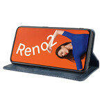 Flip Cover Oppo Reno 2 Effet Cuir Vintage Stylisé Flip Cover Oppo Reno 2 Effet Cuir Vintage Stylisé