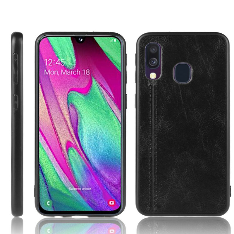 Coque Samsung Galaxy A40 Effet Cuir Couture Coque Samsung Galaxy A40 Effet Cuir Couture