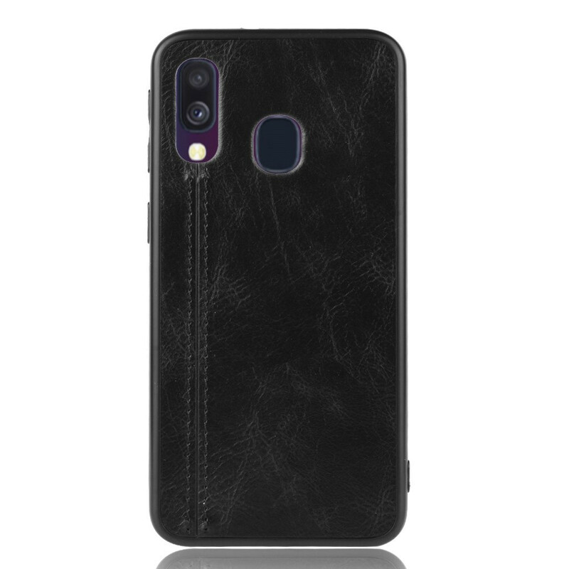 Coque Samsung Galaxy A40 Effet Cuir Couture