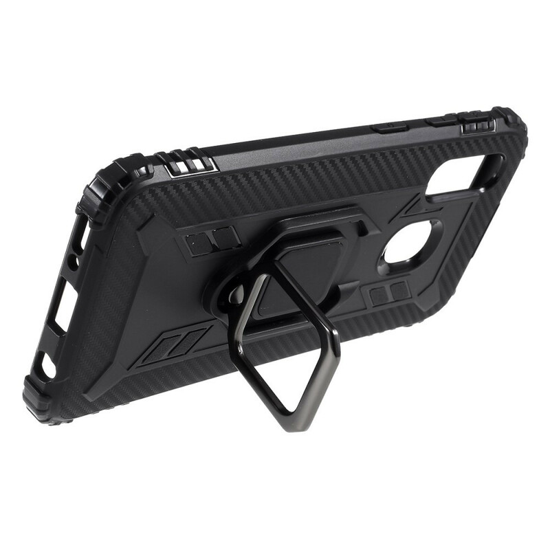 Coque Samsung Galaxy A40 Ring et Fibre Carbone Coque Samsung Galaxy A40 Ring et Fibre Carbone