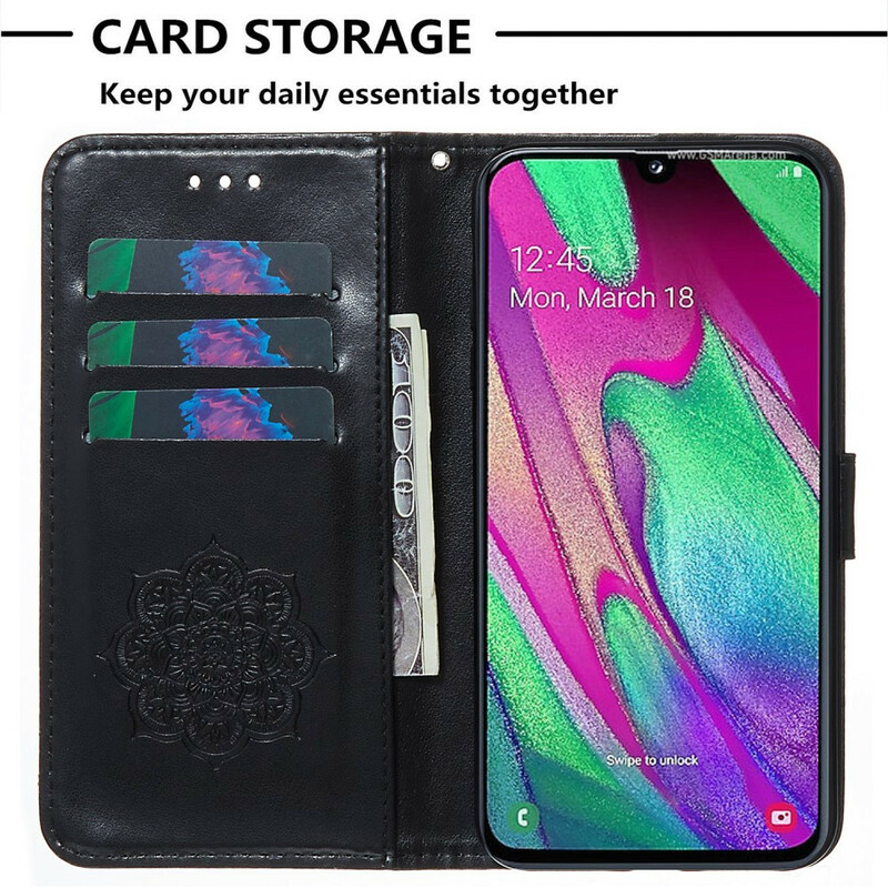 Housse Samsung Galaxy A40 Attrape Rêves Imprimé et Lanière Housse Samsung Galaxy A40 Attrape Rêves Imprimé et Lanière