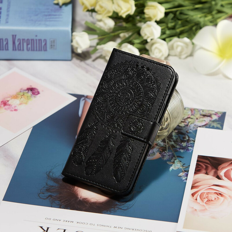 Housse Samsung Galaxy A40 Attrape Rêves Imprimé et Lanière Housse Samsung Galaxy A40 Attrape Rêves Imprimé et Lanière