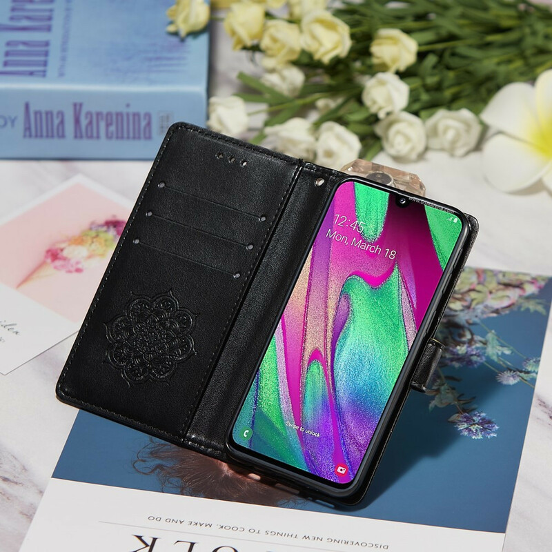 Housse Samsung Galaxy A40 Attrape Rêves Imprimé et Lanière Housse Samsung Galaxy A40 Attrape Rêves Imprimé et Lanière