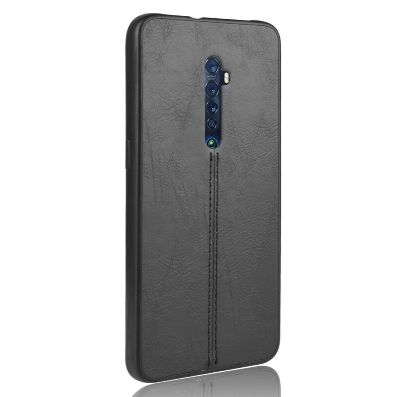 Coque Oppo Reno 2 Style Cuir Coutures Coque Oppo Reno 2 Style Cuir Coutures