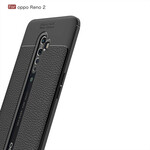 Coque Oppo Reno 2 Effet Cuir Litchi Double line Coque Oppo Reno 2 Effet Cuir Litchi Double line