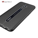 Coque Oppo Reno 2 Effet Cuir Litchi Double line Coque Oppo Reno 2 Effet Cuir Litchi Double line