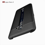 Coque Oppo Reno 2 Effet Cuir Litchi Double line Coque Oppo Reno 2 Effet Cuir Litchi Double line