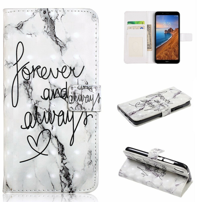 Housse Xiaomi Redmi 7A Marbre Forever & Always Housse Xiaomi Redmi 7A Marbre Forever & Always