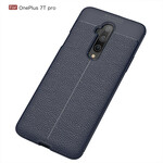 Coque OnePlus 7T Pro Effet Cuir Litchi Double line Coque OnePlus 7T Pro Effet Cuir Litchi Double line