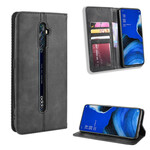 Flip Cover Oppo Reno 2Z Effet Cuir Vintage Stylisé Flip Cover Oppo Reno 2Z Effet Cuir Vintage Stylisé