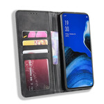 Flip Cover Oppo Reno 2Z Effet Cuir Vintage Stylisé Flip Cover Oppo Reno 2Z Effet Cuir Vintage Stylisé