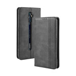 Flip Cover Oppo Reno 2Z Effet Cuir Vintage Stylisé Flip Cover Oppo Reno 2Z Effet Cuir Vintage Stylisé