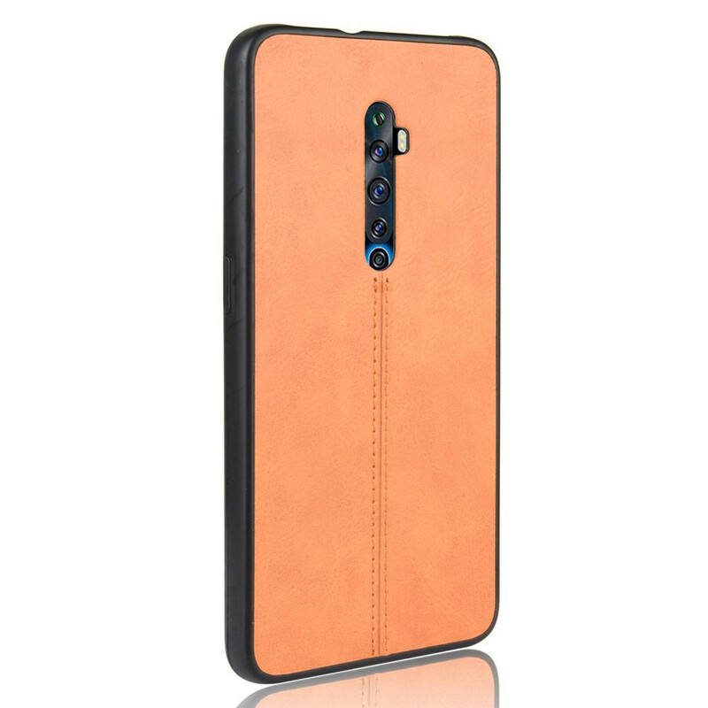 Coque Oppo Reno 2Z Style Cuir Coutures