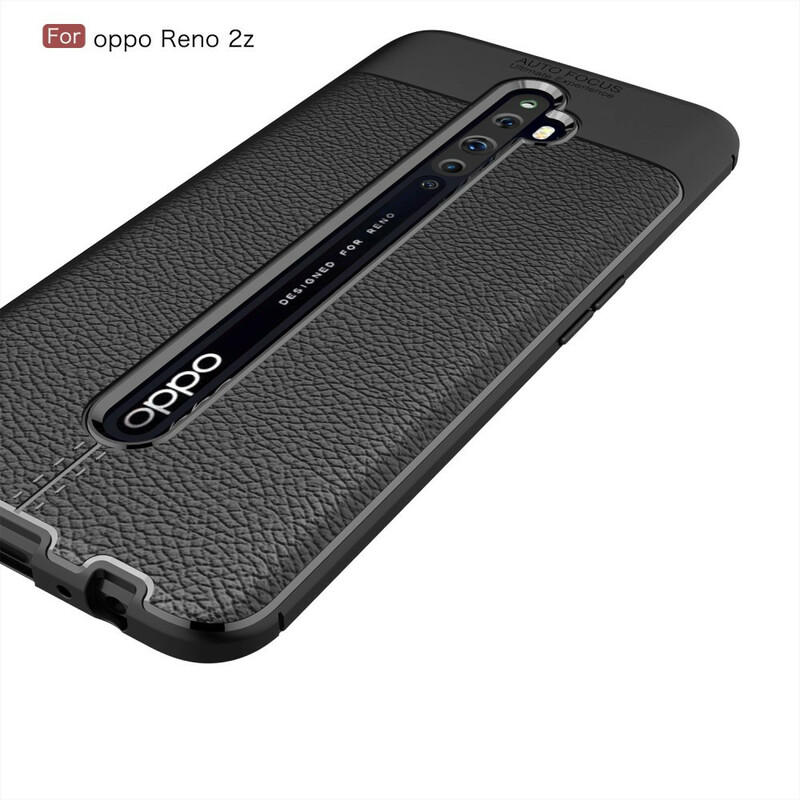 Coque Oppo Reno 2Z Effet Cuir Litchi Double line Coque Oppo Reno 2Z Effet Cuir Litchi Double line