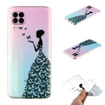 Coque Huawei P40 Lite Transparente Robe Papillons Coque Huawei P40 Lite Transparente Robe Papillons