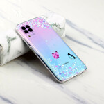 Coque Huawei P40 Lite Transparente Papillons et Fleurs Coque Huawei P40 Lite Transparente Papillons et Fleurs