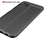 Coque Huawei P40 Lite Effet Cuir Litchi Double Line Coque Huawei P40 Lite Effet Cuir Litchi Double Line