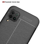 Coque Huawei P40 Lite Effet Cuir Litchi Double Line Coque Huawei P40 Lite Effet Cuir Litchi Double Line