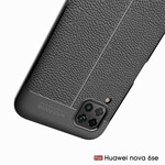 Coque Huawei P40 Lite Effet Cuir Litchi Double Line Coque Huawei P40 Lite Effet Cuir Litchi Double Line