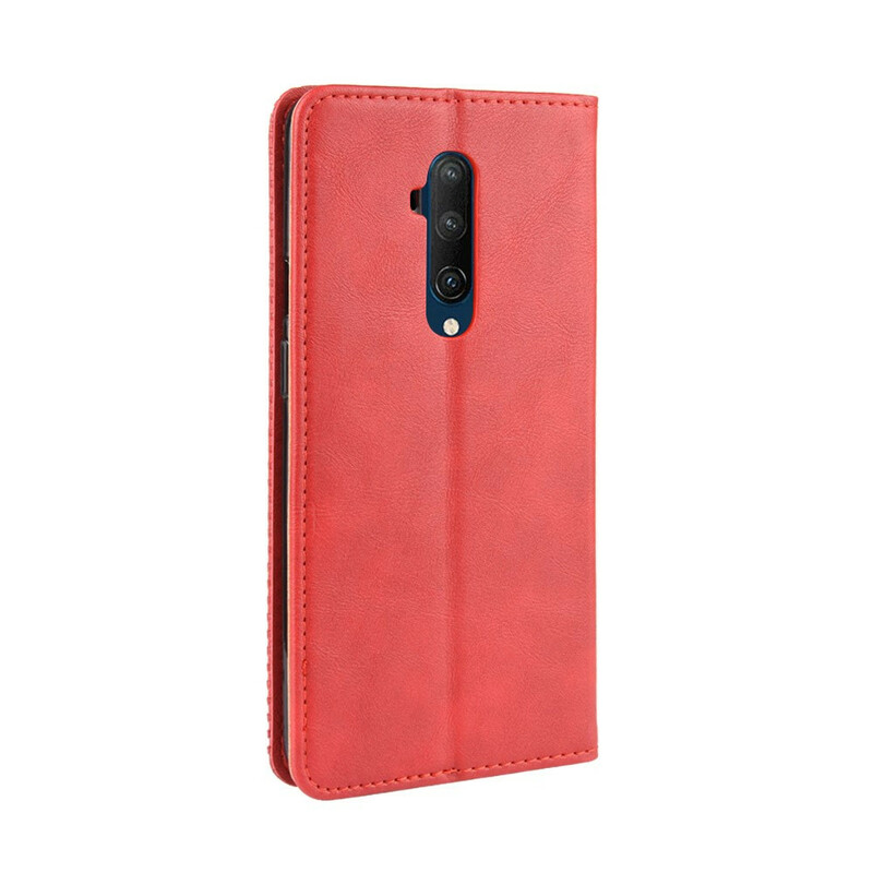 Flip Cover OnePlus 7T Pro Effet Cuir Vintage Stylisé Flip Cover OnePlus 7T Pro Effet Cuir Vintage Stylisé