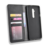 Flip Cover OnePlus 7T Pro Effet Cuir Vintage Stylisé Flip Cover OnePlus 7T Pro Effet Cuir Vintage Stylisé