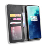 Flip Cover OnePlus 7T Pro Effet Cuir Vintage Stylisé Flip Cover OnePlus 7T Pro Effet Cuir Vintage Stylisé