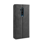 Flip Cover OnePlus 7T Pro Effet Cuir Vintage Stylisé Flip Cover OnePlus 7T Pro Effet Cuir Vintage Stylisé