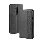 Flip Cover OnePlus 7T Pro Effet Cuir Vintage Stylisé Flip Cover OnePlus 7T Pro Effet Cuir Vintage Stylisé