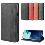 Flip Cover OnePlus 7T Pro Effet Cuir Vintage Stylisé Flip Cover OnePlus 7T Pro Effet Cuir Vintage Stylisé