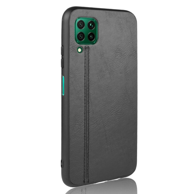 Coque Huawei P40 Lite Style Cuir Coutures Coque Huawei P40 Lite Style Cuir Coutures