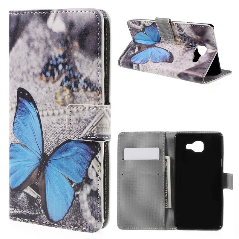 Housse Samsung Galaxy A5 2016 Papillon Bleu Housse Samsung Galaxy A5 2016 Papillon Bleu