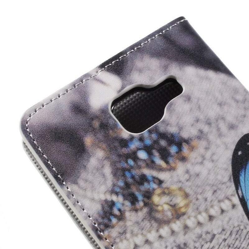 Housse Samsung Galaxy A5 2016 Papillon Bleu Housse Samsung Galaxy A5 2016 Papillon Bleu