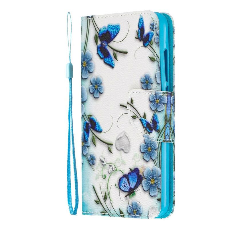 Housse Xiaomi Redmi 7A Papillons Rois à Lanière Housse Xiaomi Redmi 7A Papillons Rois à Lanière