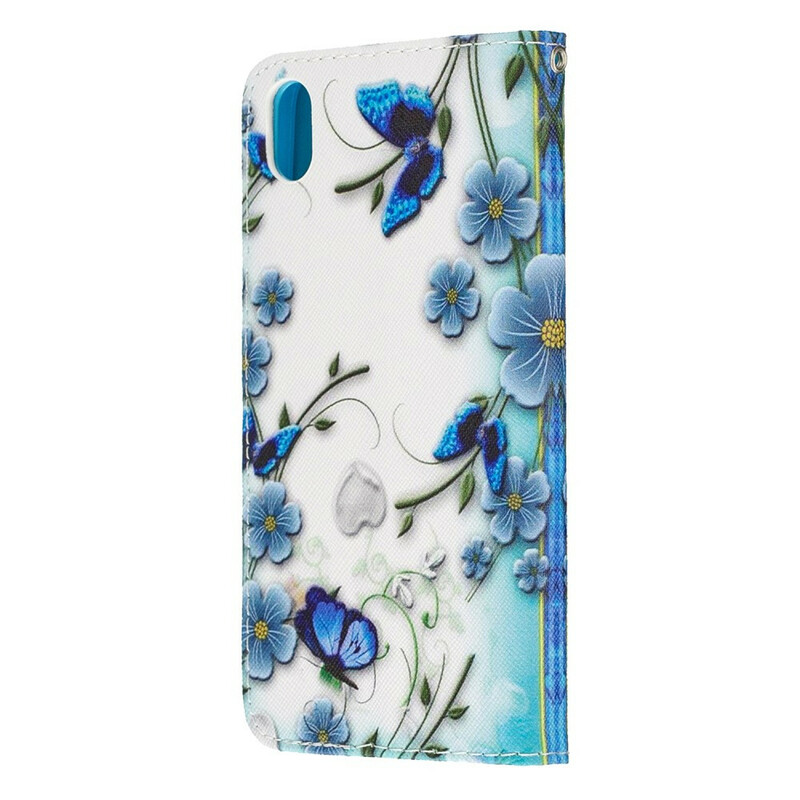 Housse Xiaomi Redmi 7A Papillons Rois à Lanière Housse Xiaomi Redmi 7A Papillons Rois à Lanière