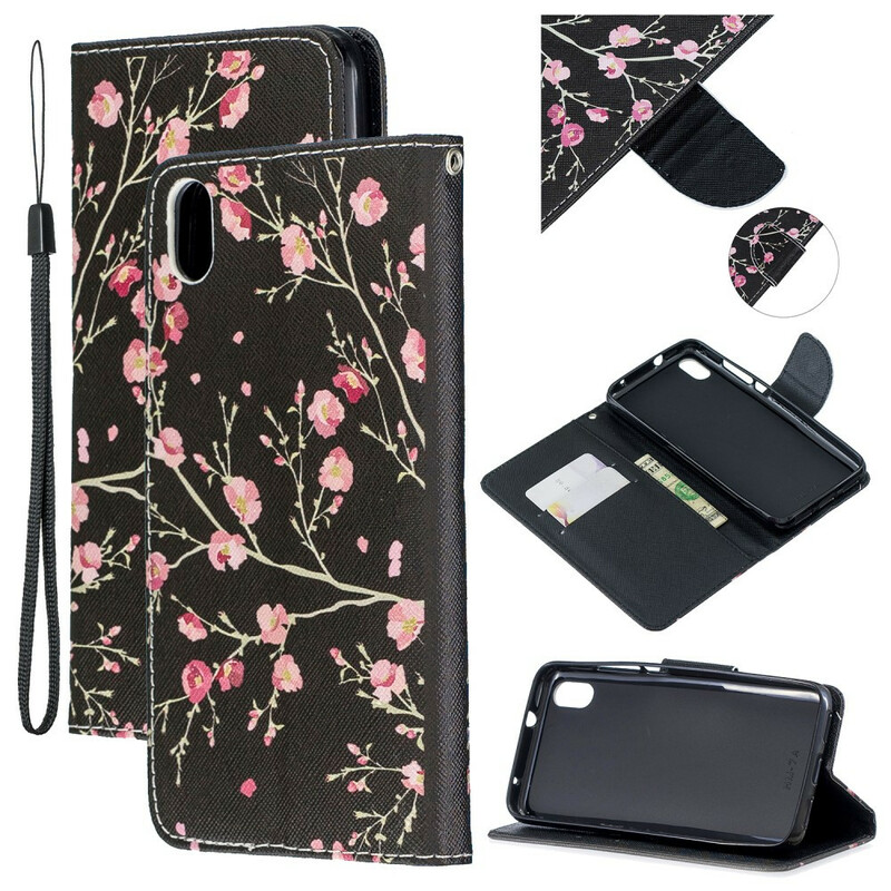 Housse Xiaomi Redmi 7A Découverte Florale à Lanière Housse Xiaomi Redmi 7A Découverte Florale à Lanière