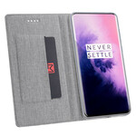 Flip Cover OnePlus 7T Pro Texturée