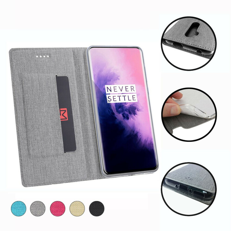 Flip Cover OnePlus 7T Pro Texturée