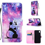 Housse Xiaomi Redmi 7A Rêveries Panda à Lanière Housse Xiaomi Redmi 7A Rêveries Panda à Lanière