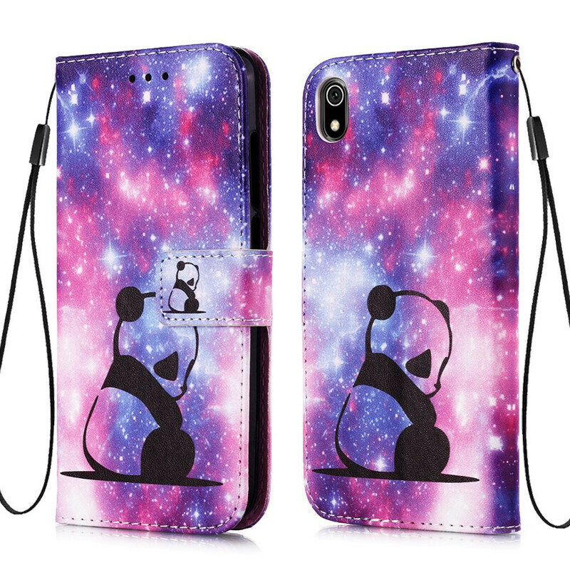 Housse Xiaomi Redmi 7A Rêveries Panda à Lanière Housse Xiaomi Redmi 7A Rêveries Panda à Lanière