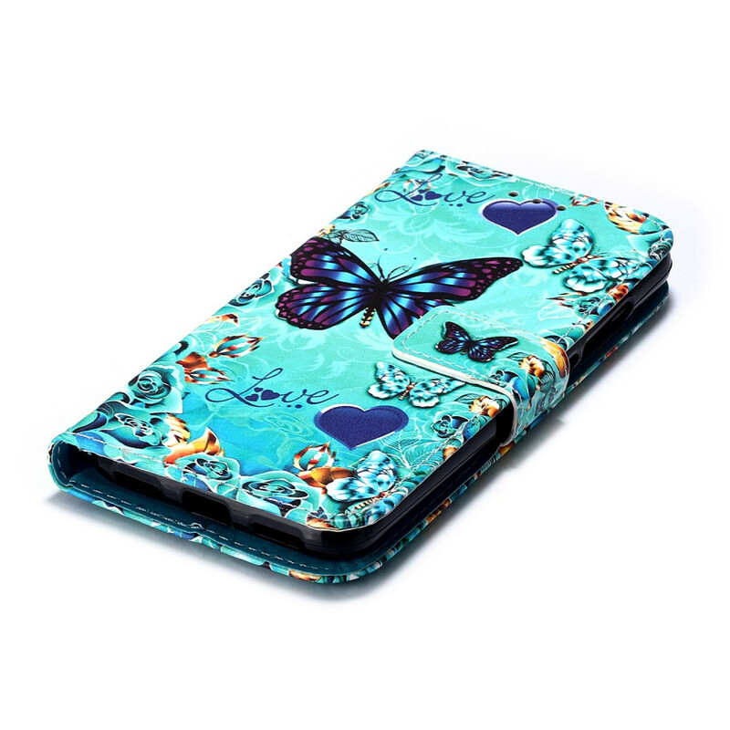 Housse Xiaomi Redmi 7A Love Butterflies à Lanière Housse Xiaomi Redmi 7A Love Butterflies à Lanière