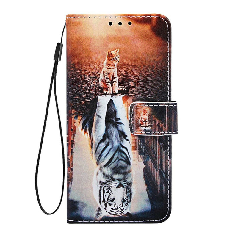 Housse Xiaomi Redmi 7A Rêveries d'Ernest le Chat à Lanière Housse Xiaomi Redmi 7A Rêveries d'Ernest le Chat à Lanière