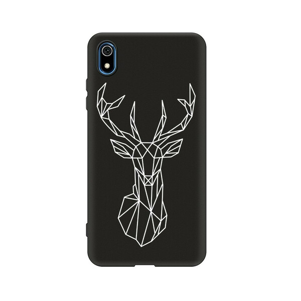Coque Xiaomi Redmi 7A Silicone Flexible Cerf Graphique