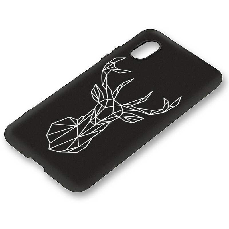 Coque Xiaomi Redmi 7A Silicone Flexible Cerf Graphique