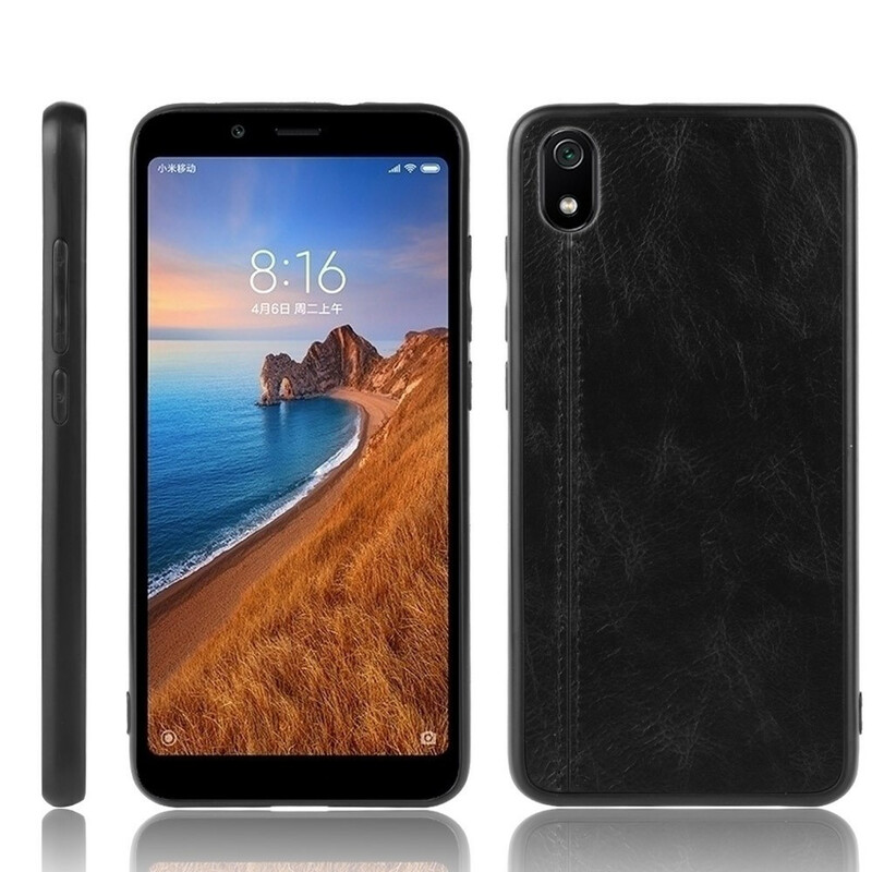 Coque Xiaomi Redmi 7A Effet Cuir Couture Coque Xiaomi Redmi 7A Effet Cuir Couture