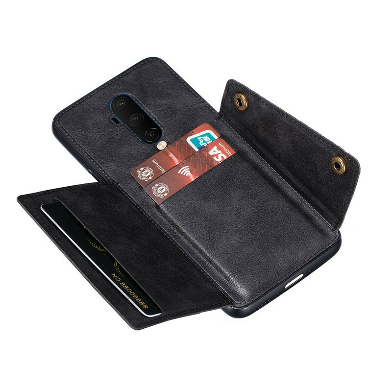 Coque OnePlus 7T Pro Portefeuille à Snap