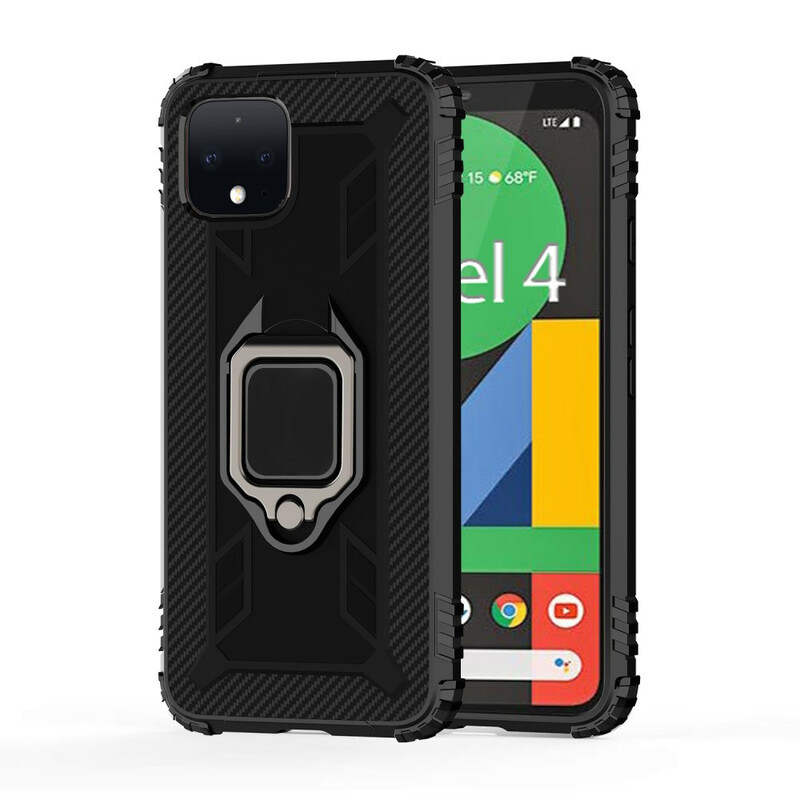Coque Google Pixel 4 Ring et Fibre Carbone Coque Google Pixel 4 Ring et Fibre Carbone