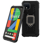 Coque Google Pixel 4 Ring et Fibre Carbone